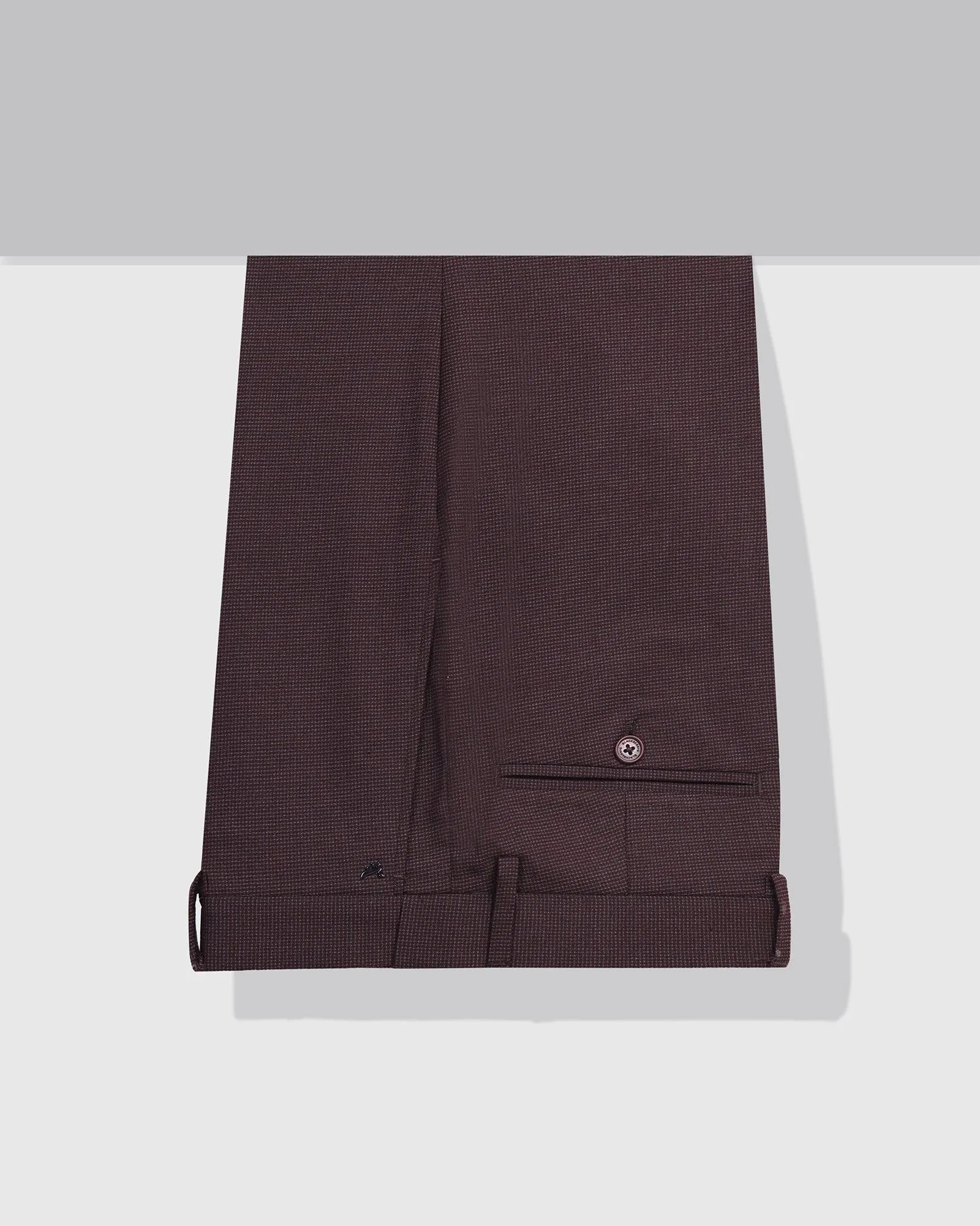 Slim Fit B-91 Formal Wine Textured Trouser - Ford