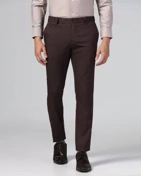 Slim Fit B-91 Formal Wine Textured Trouser - Ford