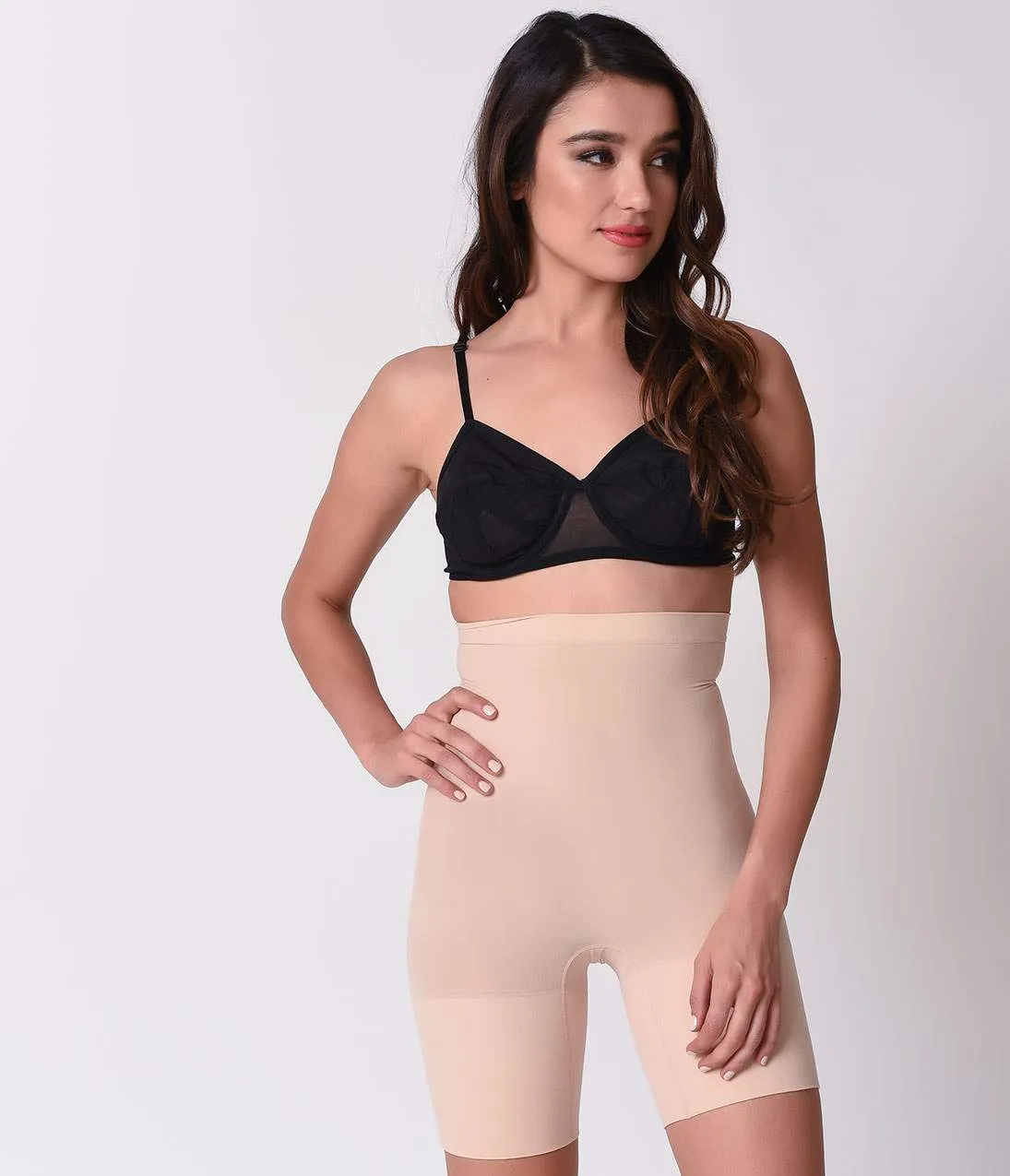 Spanx Nude Higher Power High Waist Shaper Shorts