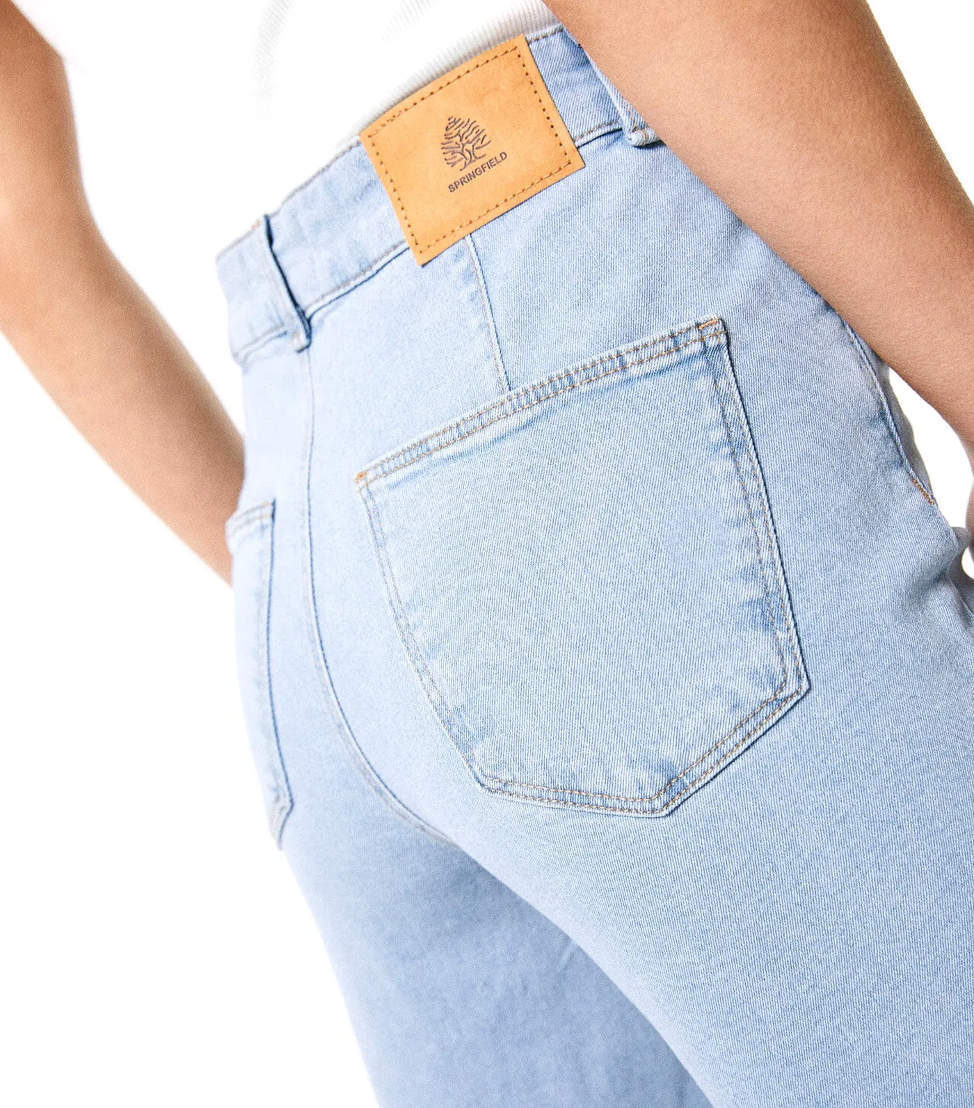 Sustainable Wash Culotte Jeans Blue