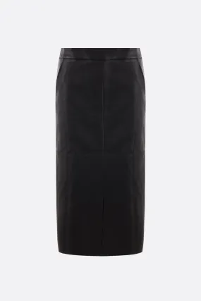 Taylor nappa pencil skirt