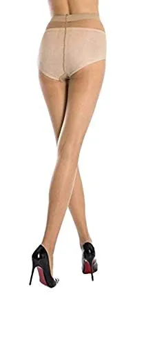 TENDSY Women's Soft Nylon Fabric High Waist and Beige Pantyhose Stockings Excellent Stretch (Beige, Free Size)