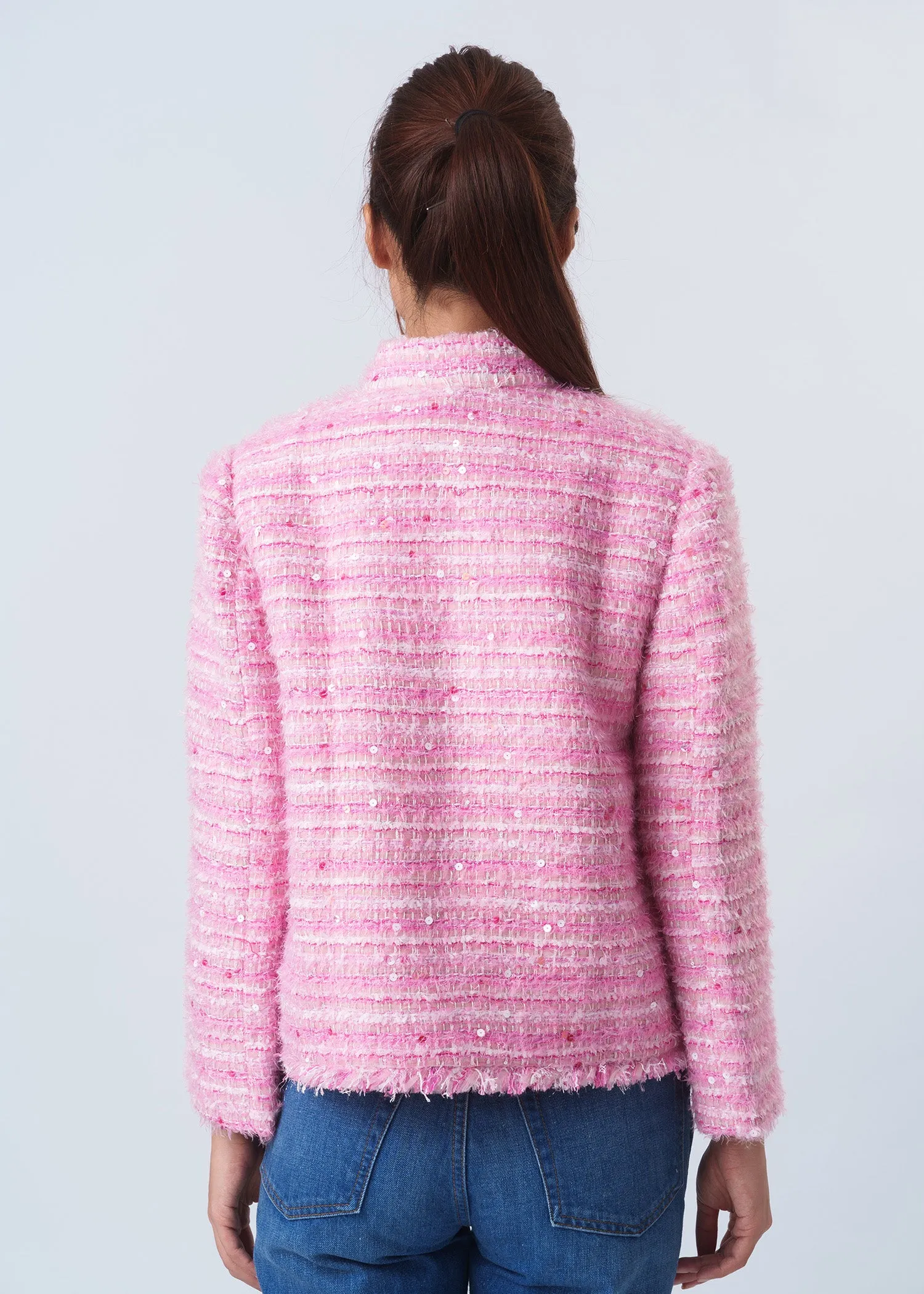 Tweed Tang Jacket (Mixed Pink)