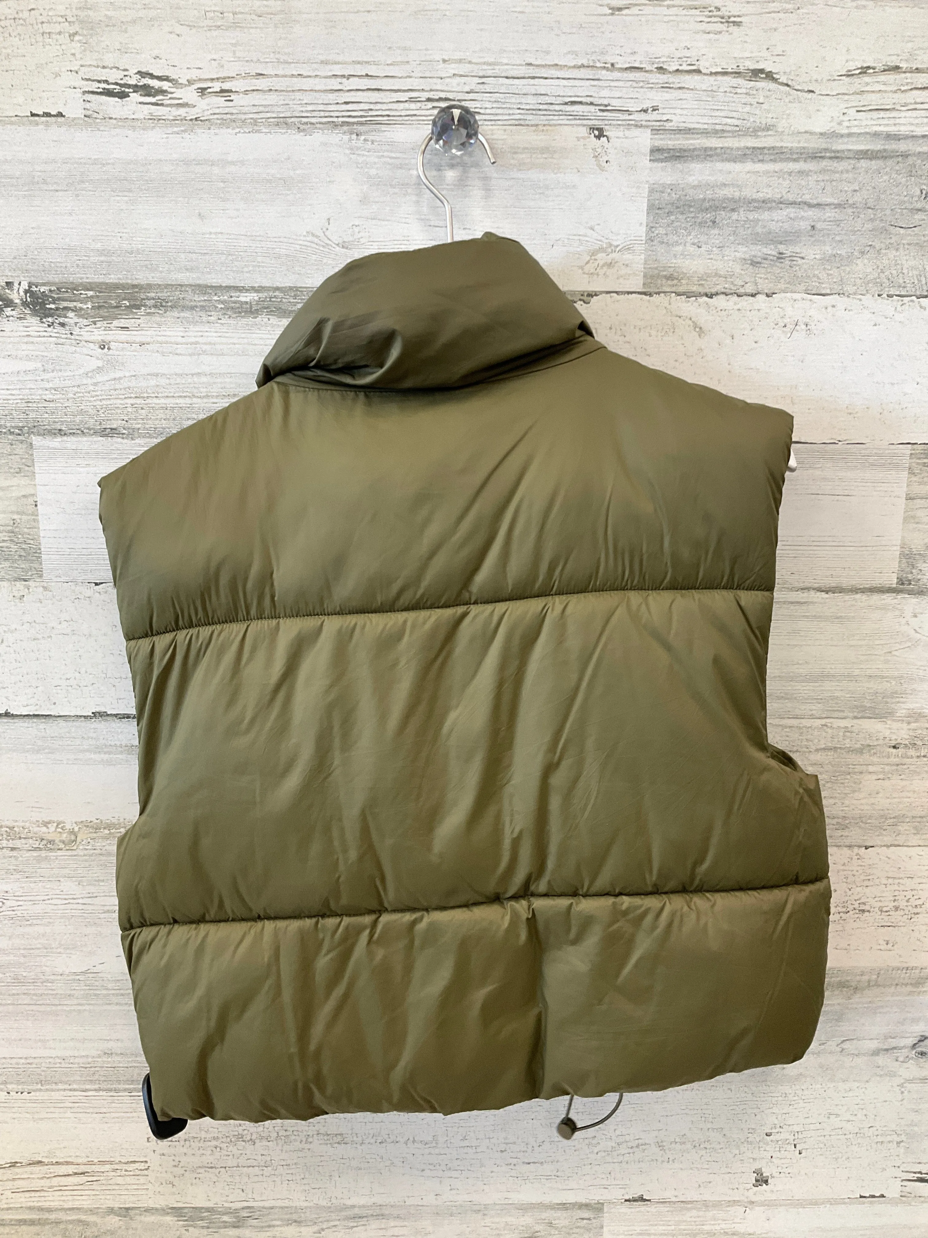 Vest Puffer & Quilted By Clothes Mentor In Green, Size: L