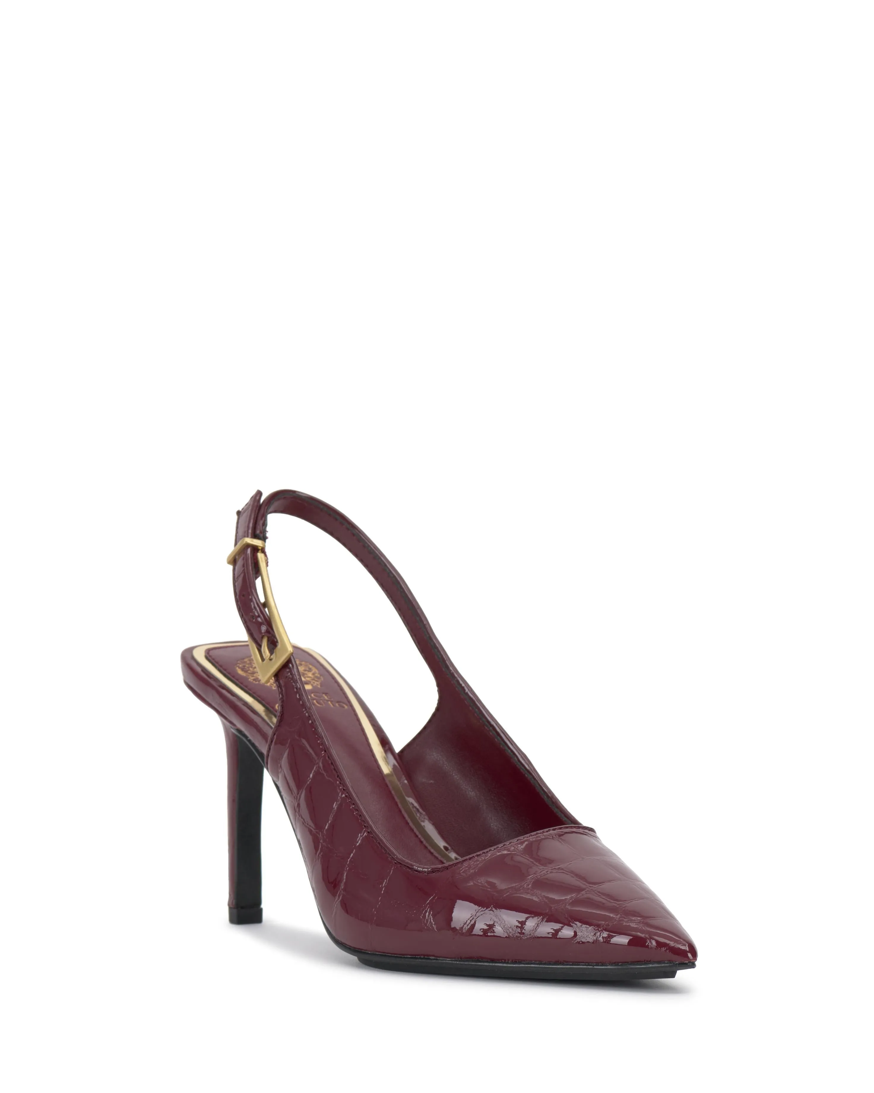 Vince Camuto Women's Brendie Chianti/Glossy Croco M