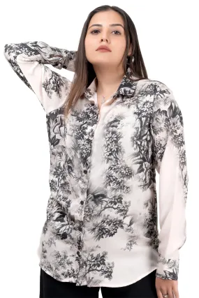 Vintage Noir Satin Shirt