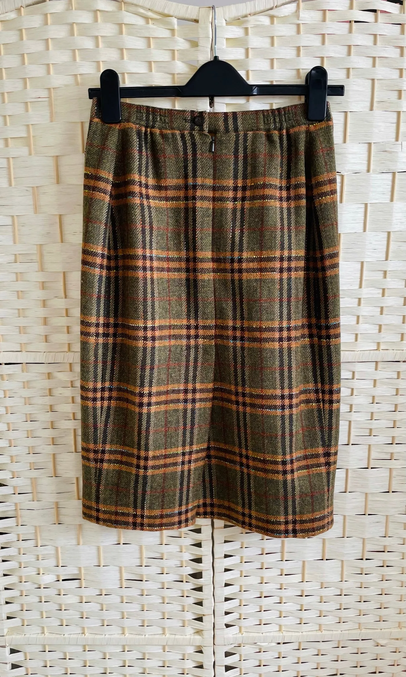 Vintage Woolen Pencil Skirt