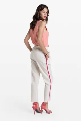 Viscose-blend Trousers in Moon Sand | FINAL SALE