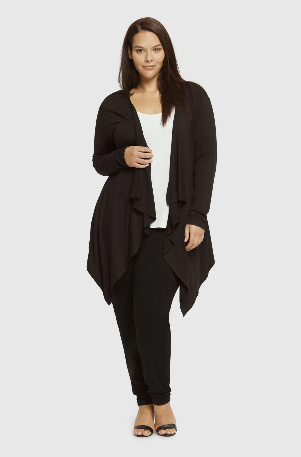 Waterfall Cardigan - Black