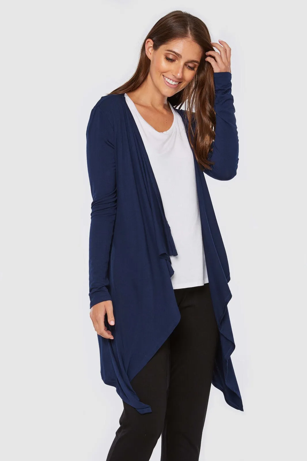 Waterfall Cardigan - Navy