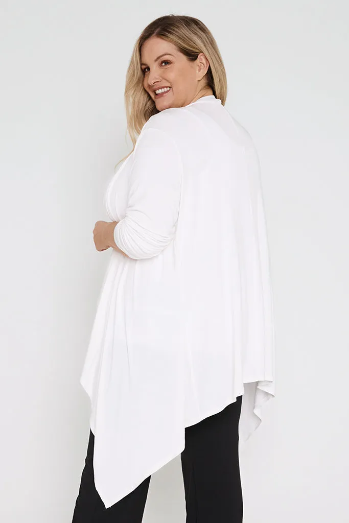 Waterfall Cardigan - White