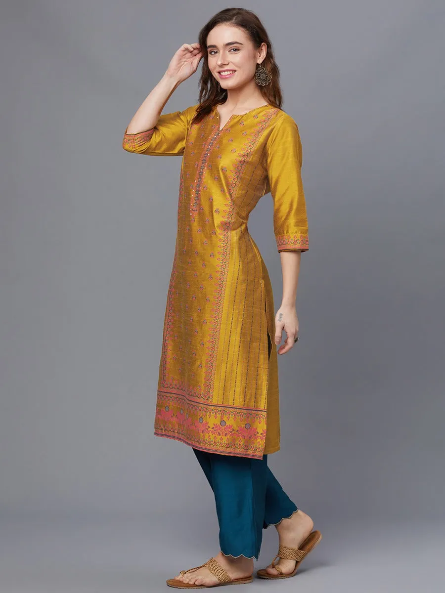 Women Ornamental Print Kurta With Trouser