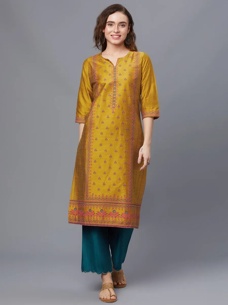 Women Ornamental Print Kurta With Trouser