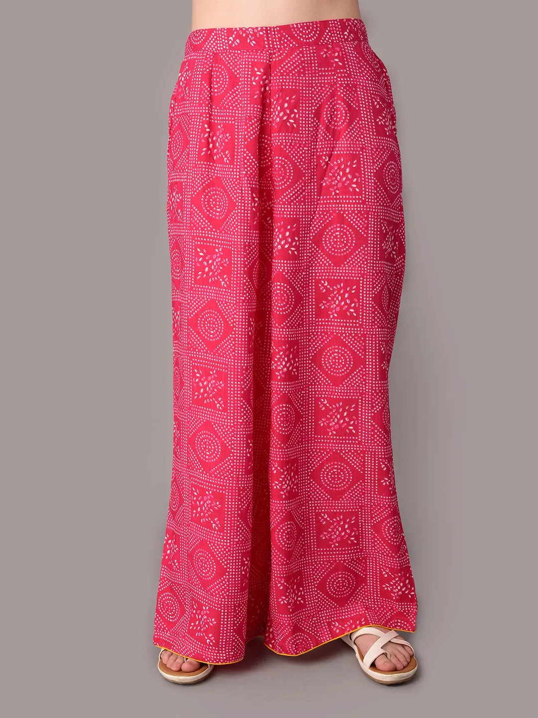 Women Pink Kurta Trouser With Jacket