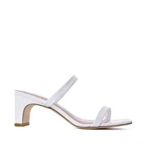 Yuki White Patent Leather Sandals