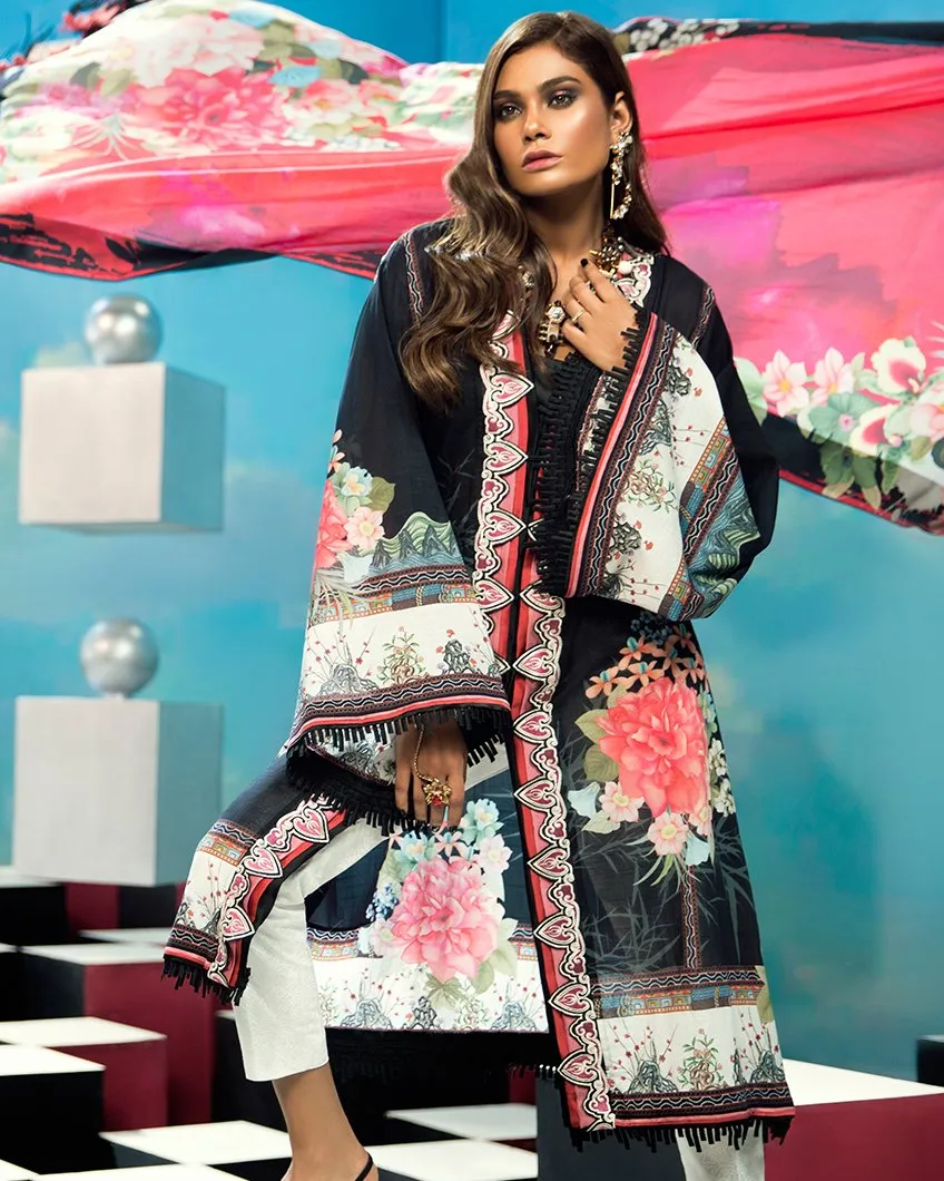 Zaha by Khadijah Shah – 3pc Lawn Collection – Camille  (ZL-20A)