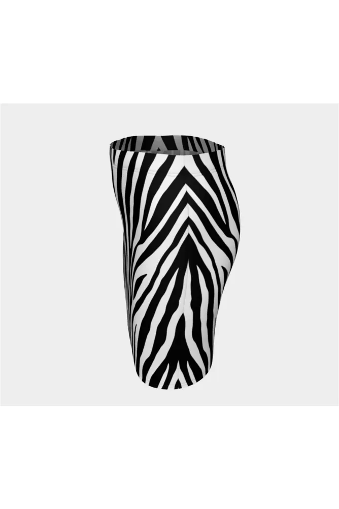 Zebra Print Fitted Skirt